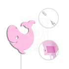 Luminária Abajur Parede Orca Madeira G9 30cm Decoração Bebê R