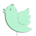 Luminária Abajur Parede Passarinho Madeira G9 30cm Decoração