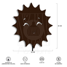 Luminária Abajur Parede Sol Madeira G9 30cm Decoração Bebê Ma