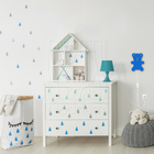 Luminária Abajur Parede Urso B Madeira G9 30cm Decoração Azul