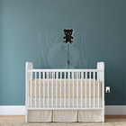 Luminária Abajur Parede Urso Madeira G9 30cm Decoração Bebê P