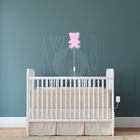 Luminária Abajur Parede Urso Madeira G9 30cm Decoração Bebê R