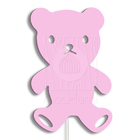 Luminária Abajur Parede Urso Madeira G9 30cm Decoração Bebê R