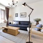 Luminária Abajur Pedestal Articulada Chão Metal Lustre Coluna