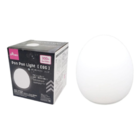 Luminária Abajur Pon Pon Pilha P/ Cabeceira Quarto Branco - E