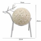 Luminaria Abajur Rustica Veado Rena Cervo Enfeite Decoraçao I