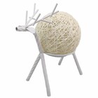 Luminaria Abajur Rustica Veado Rena Cervo Enfeite Decoraçao I