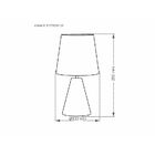 Luminária Abajur Taschibra Pottery 25cm E27 Bivolt Preto