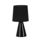 Luminária Abajur Taschibra Pottery 25cm E27 Bivolt Preto