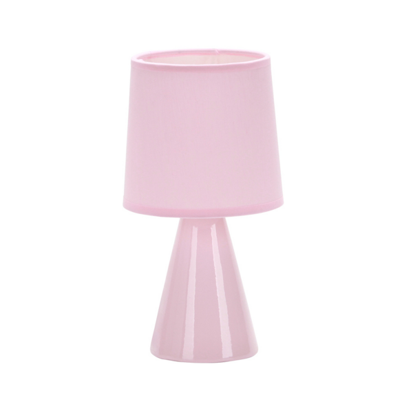 Luminária Abajur Taschibra Pottery 25cm E27 Bivolt Rosa