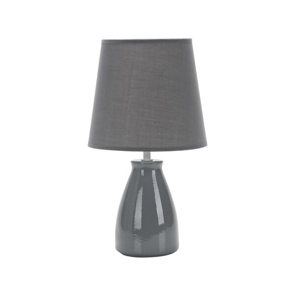 Luminária Abajur Taschibra Pottery 37cm E27 Bivolt Cinza