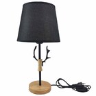 Luminaria Abajur Veado Rustico Enfeite Mesa Quarto Sala Casa