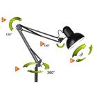 Luminaria Abjaur Articulada Coluna Chao Metal Lustre