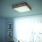 Luminária Acrílico Pendente Maceió 30cm x 30cm - 34.08