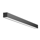 Luminária Alumínio Sobrepor Preta P/ 2x T8 120cm Preto