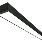 Luminária Alumínio Sobrepor Preta P/ 2x T8 120cm Preto