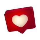 Luminária Amei - Vermelho