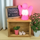 Luminária Anjinho Da Guarda Rosa