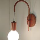 Luminária Arandela Abajur Parede Quarto Cama Moderno Cobre