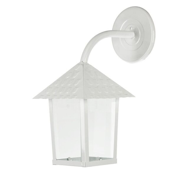 Luminária Arandela Colonial De Parede Branca Em Aço E Vidro Blumenau Leroy Merlin