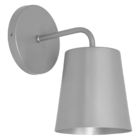 Luminária Arandela De Parede Balde Sala Lavabo Prata