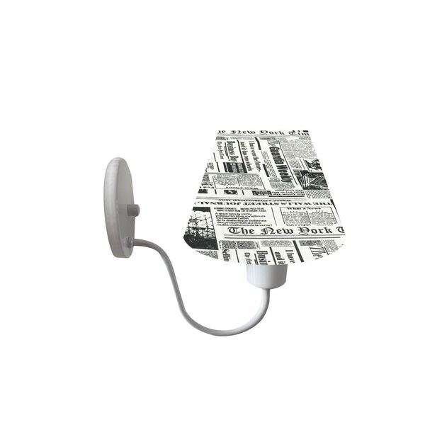 Luminária Arandela De Parede Branca Cúpula Cônica Cores Estam