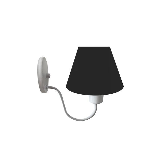 Luminária Arandela De Parede Branca Cúpula Cônica Cores Lisas