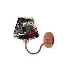 Luminária Arandela De Parede Cobre Cúpula Cônica Cores Estamp