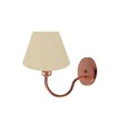 Luminária Arandela De Parede Cobre Cúpula Cônica Cores Lisas