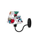 Luminária Arandela De Parede Cúpula Cônica Cores Estampadas -