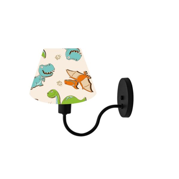 Luminária Arandela De Parede Cúpula Cônica Cores Estampadas -