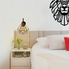 Luminária Arandela De Parede Diamante Aramado Cobre