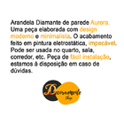 Luminária Arandela De Parede Diamante Aramado Cobre