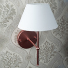 Luminária Arandela Fixa Rose Gold Com Cúpula Branco