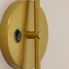 Luminária Arandela Jabuticaba Botão Globo Vidro Dourada