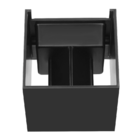 Luminária Arandela Led 6w Direcionável Branco Quente Preto