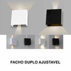 Luminária Arandela Led Branco Quente Iluminação 4w Preto