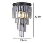 Luminária Arandela Lustre Cristal Clássica Quarto Sala 2xe14