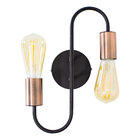 Luminária Arandela Moderna Dupla Trace Abajur Parede Soquete