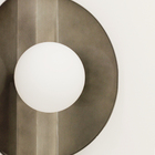 Luminária Arandela Parede Cacau Globo Vidro Lavabo Bronze