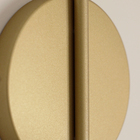 Luminária Arandela Parede Globo Vidro Luxo Dourado Mate 1640