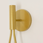 Luminária Arandela Parede Gota Tubo Globo Vidro Sala Dourado