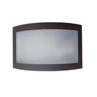 Luminária Arandela Parede Muro Policarbonato Marrom