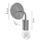 Luminária Arandela Parede Sala Cama Lavabo Alumínio Marrom