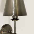 Luminária Arandela Parede Tocheiro Cúpula Metal Botão Bronze