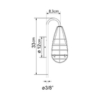 Luminária Arandela Retrô Preto Kit Com 5