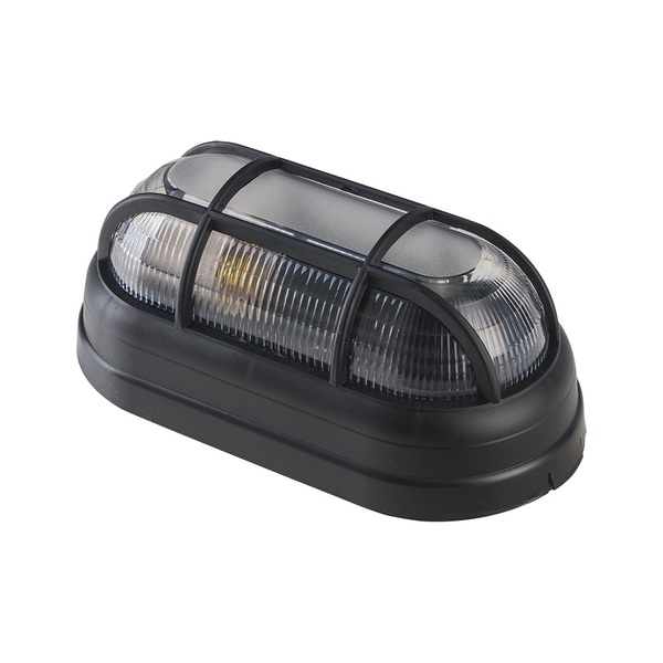 Luminária Arandela Tartaruga Externa Com Grade Preto