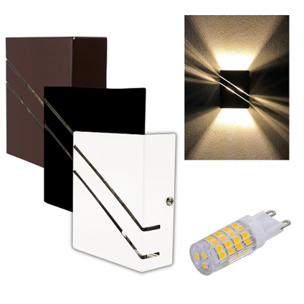 Luminária Arandela Vega Slim Alumínio Com Pintura Elestrostát