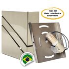 Luminária Arandela Vega Slim Inox Escovado Externo/interno Co