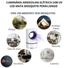Luminária Armadilha Elétrica Usb Uv Led Mata Mosquito Pernilo